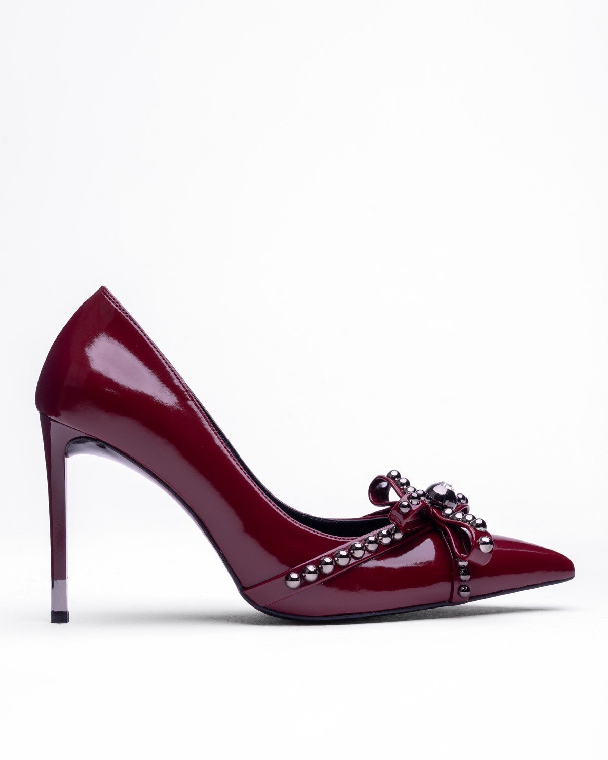 Kadın Boncuk Detaylı Sivri Burun İnce Topuklu Ayakkabı - Mary Shoes