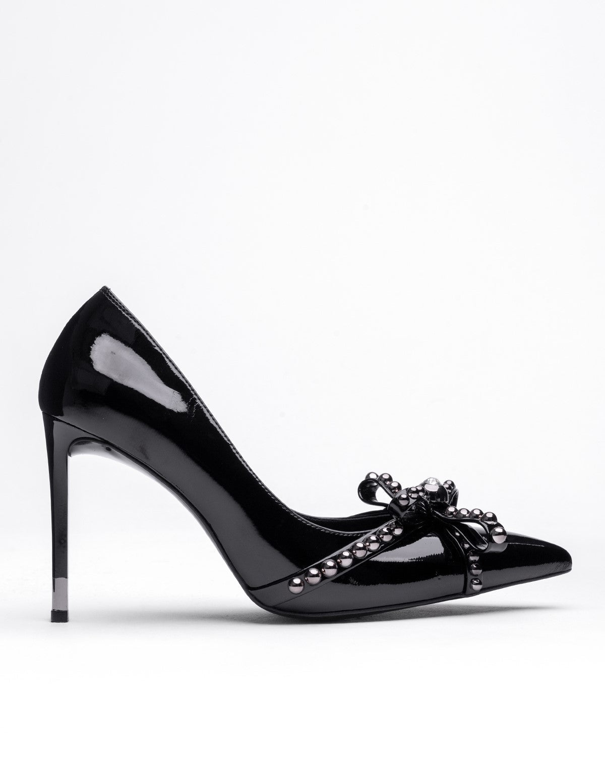 Kadın Boncuk Detaylı Sivri Burun İnce Topuklu Ayakkabı - Mary Shoes