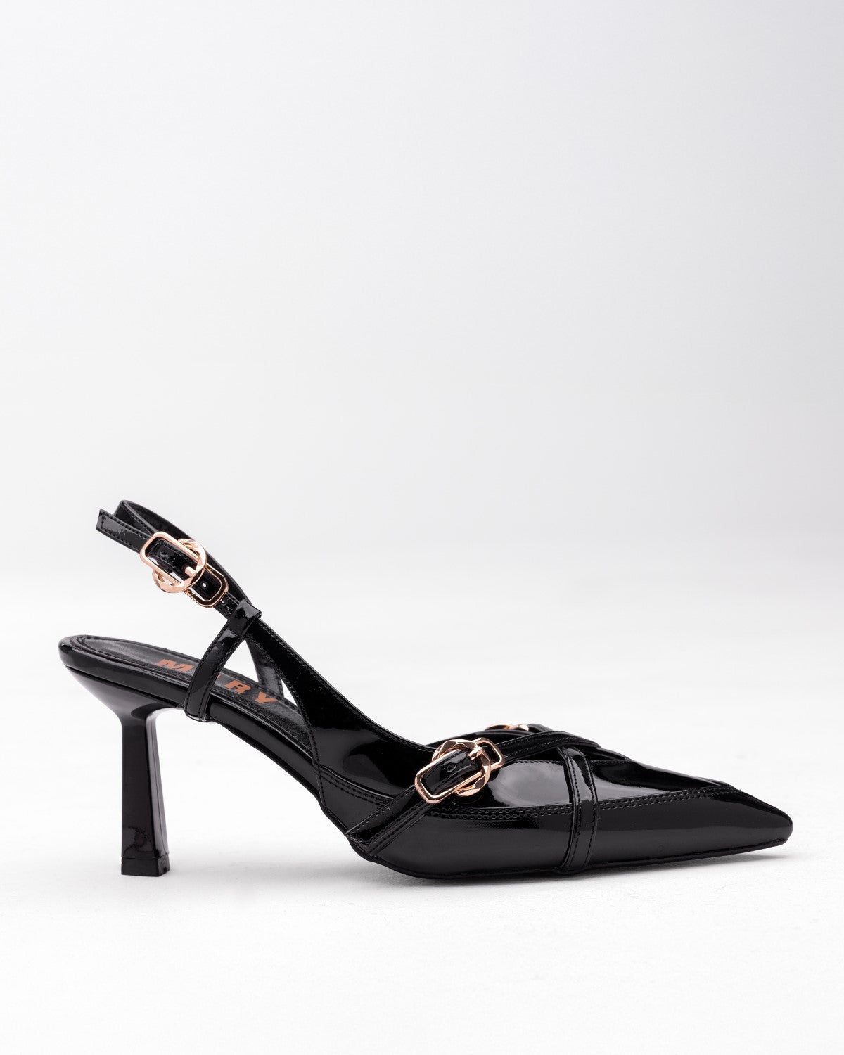 Kadın Çapraz Bantlı Sivri Burun Topuklu Ayakkabı - Mary Shoes