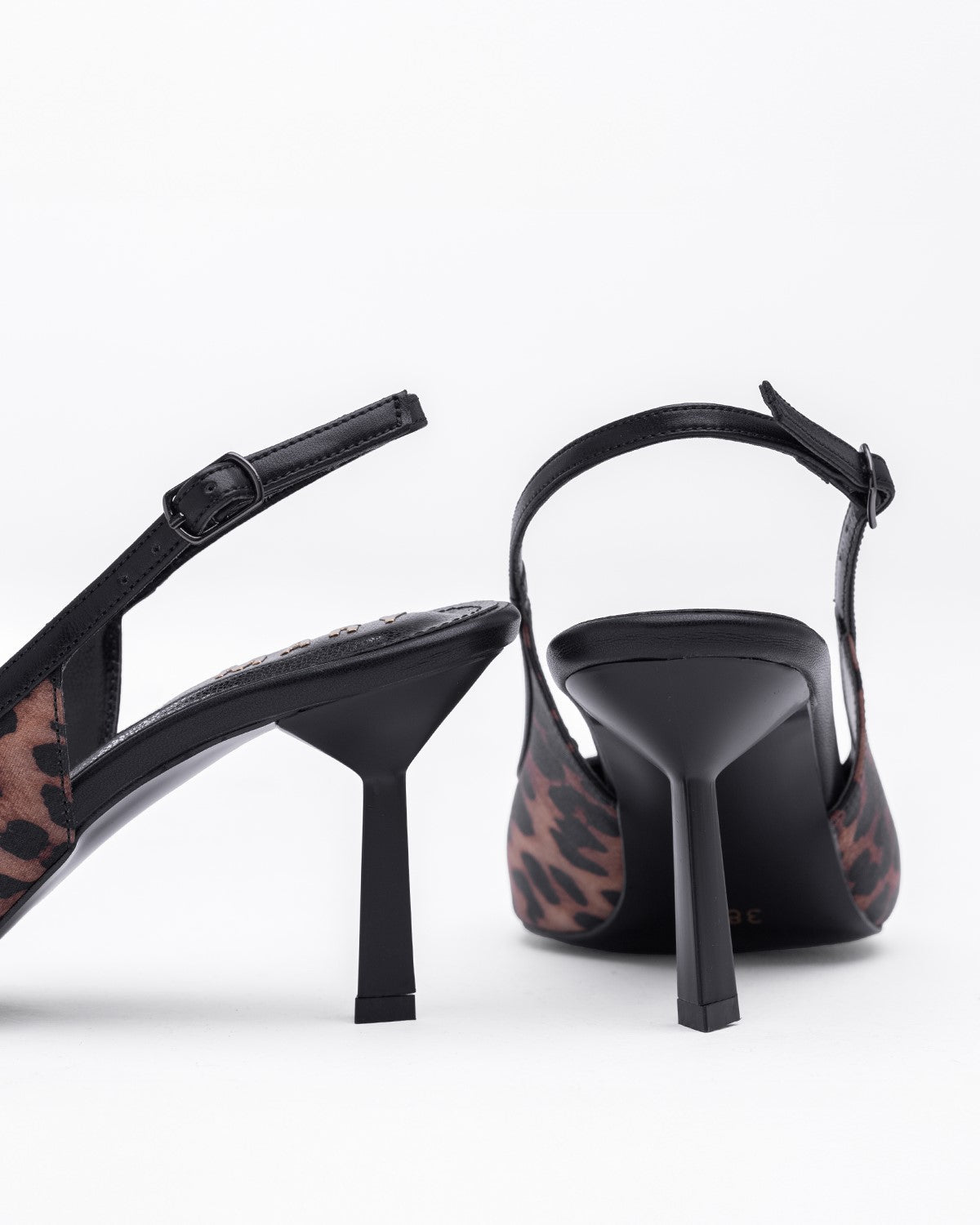 Kadın Desen Detaylı Sivri Burun Topuklu Ayakkabı - Mary Shoes