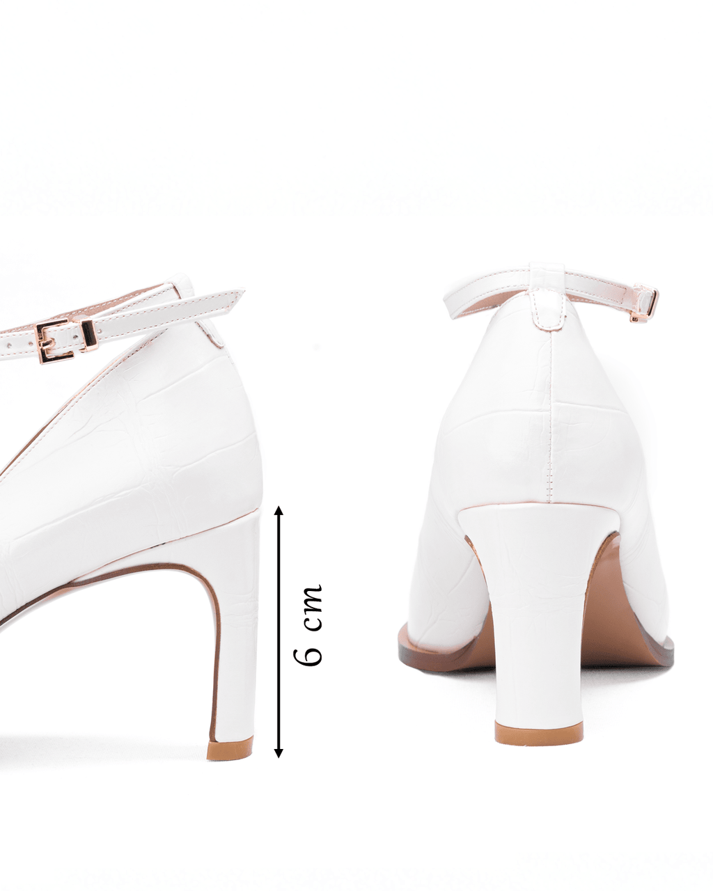 Kadın Düğme Detaylı Sivri Burun Topuklu Ayakkabı - Mary Shoes