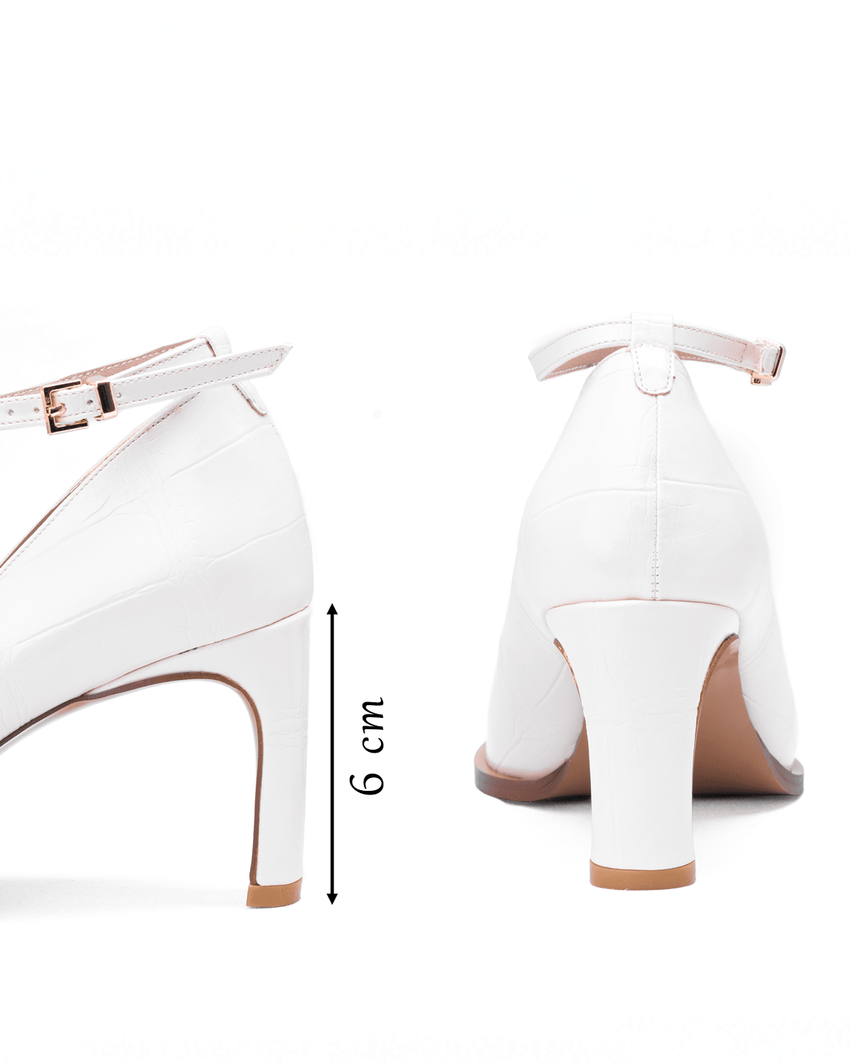 Kadın Düğme Detaylı Sivri Burun Topuklu Ayakkabı - Mary Shoes