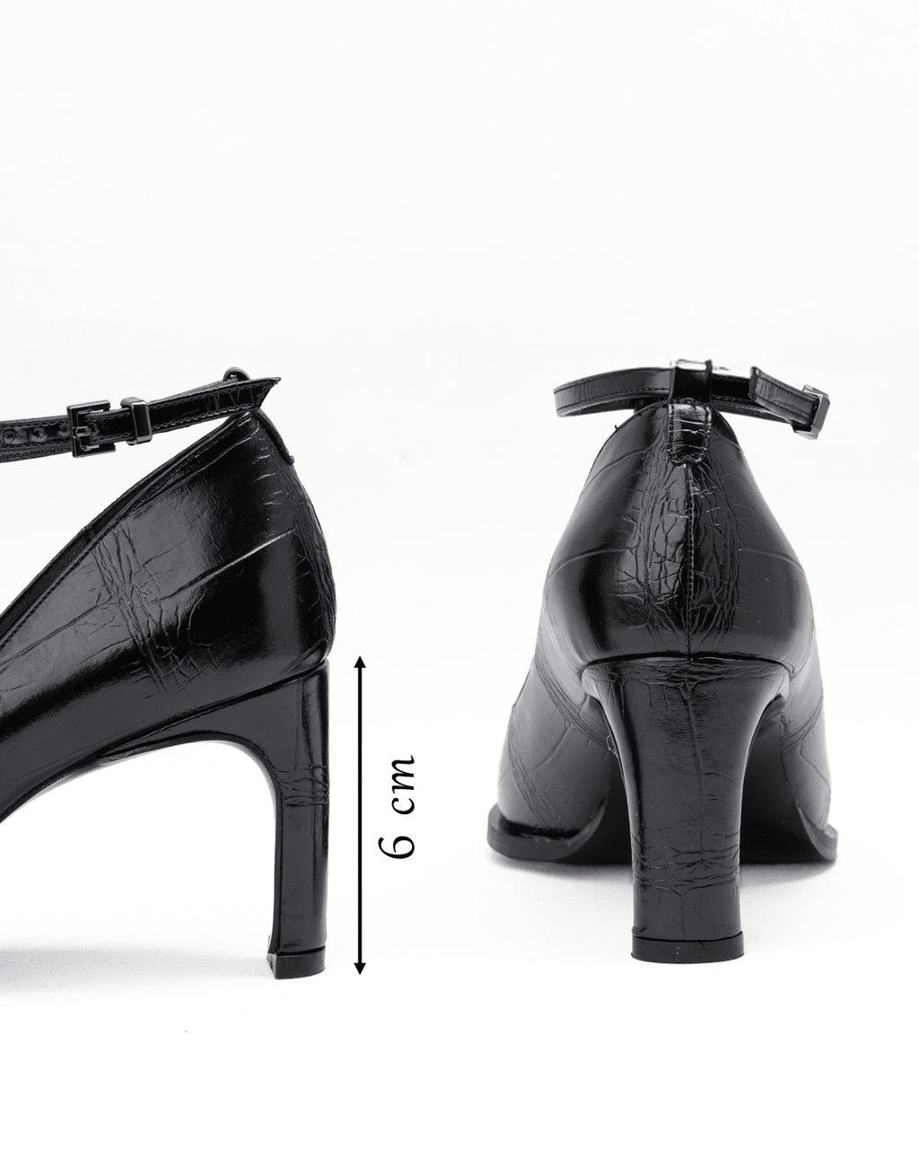 Kadın Düğme Detaylı Sivri Burun Topuklu Ayakkabı - Mary Shoes