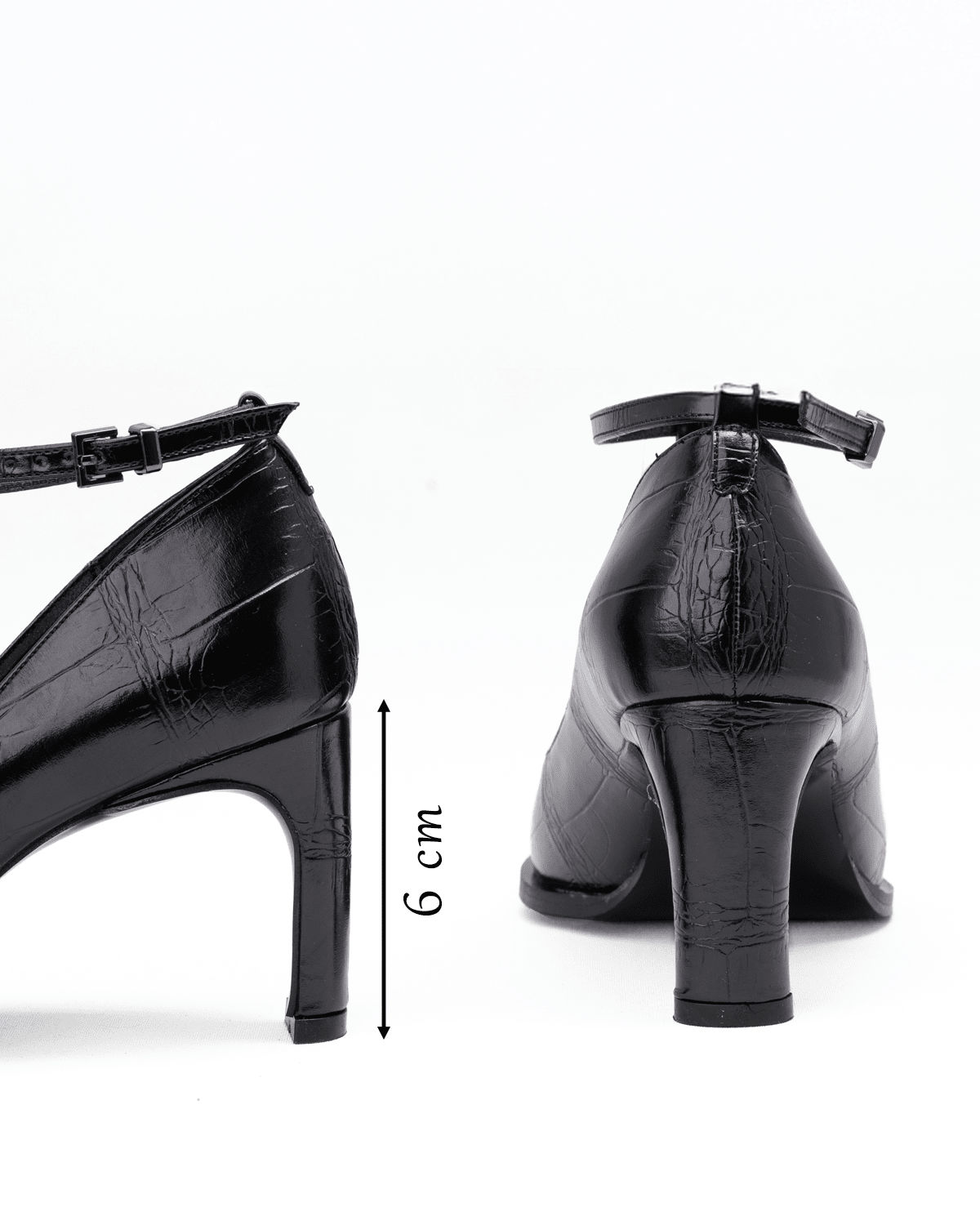 Kadın Düğme Detaylı Sivri Burun Topuklu Ayakkabı - Mary Shoes