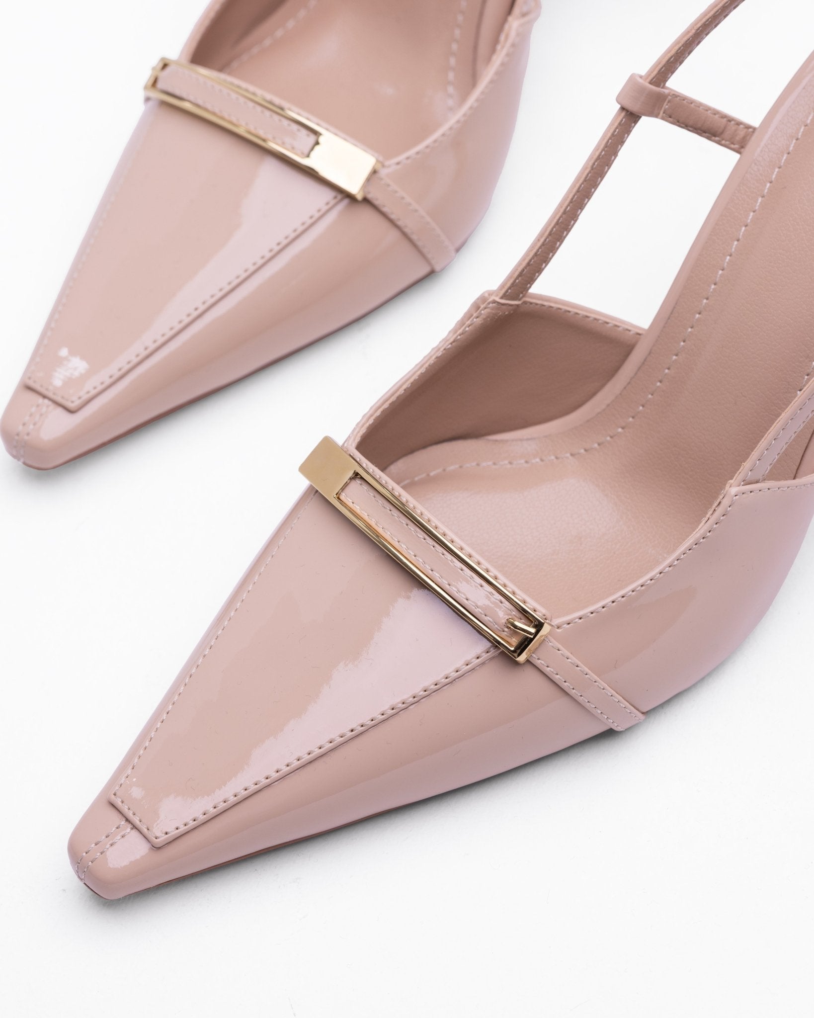 Kadın Kemer Detaylı Sivri Burun Topuklu Ayakkabı - Mary Shoes