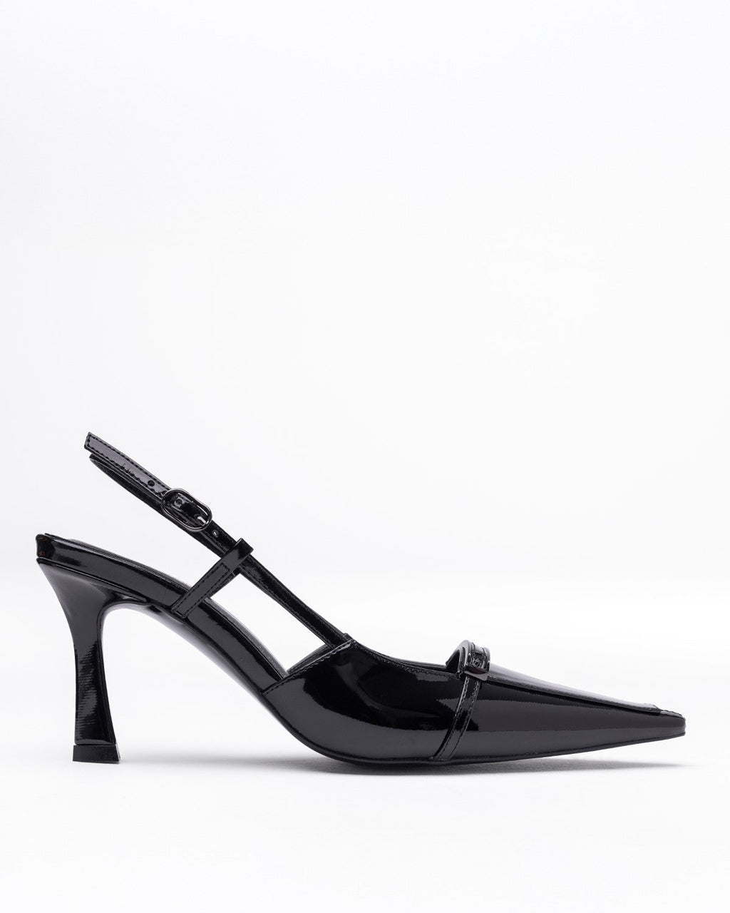 Kadın Kemer Detaylı Sivri Burun Topuklu Ayakkabı - Mary Shoes
