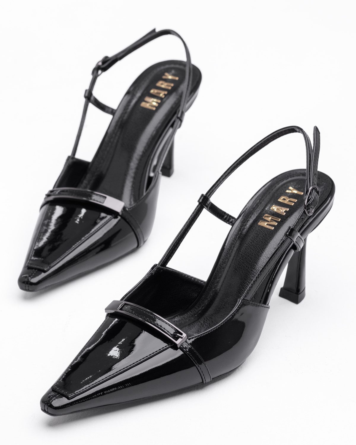 Kadın Kemer Detaylı Sivri Burun Topuklu Ayakkabı - Mary Shoes