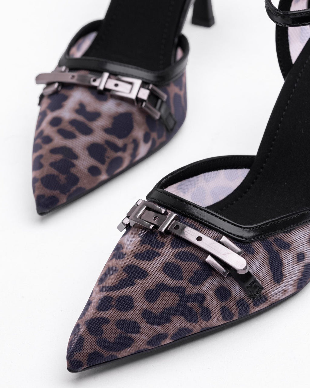 Kadın Sivri Burun Bilekten Bantlı Topuklu Ayakkabı - Mary Shoes