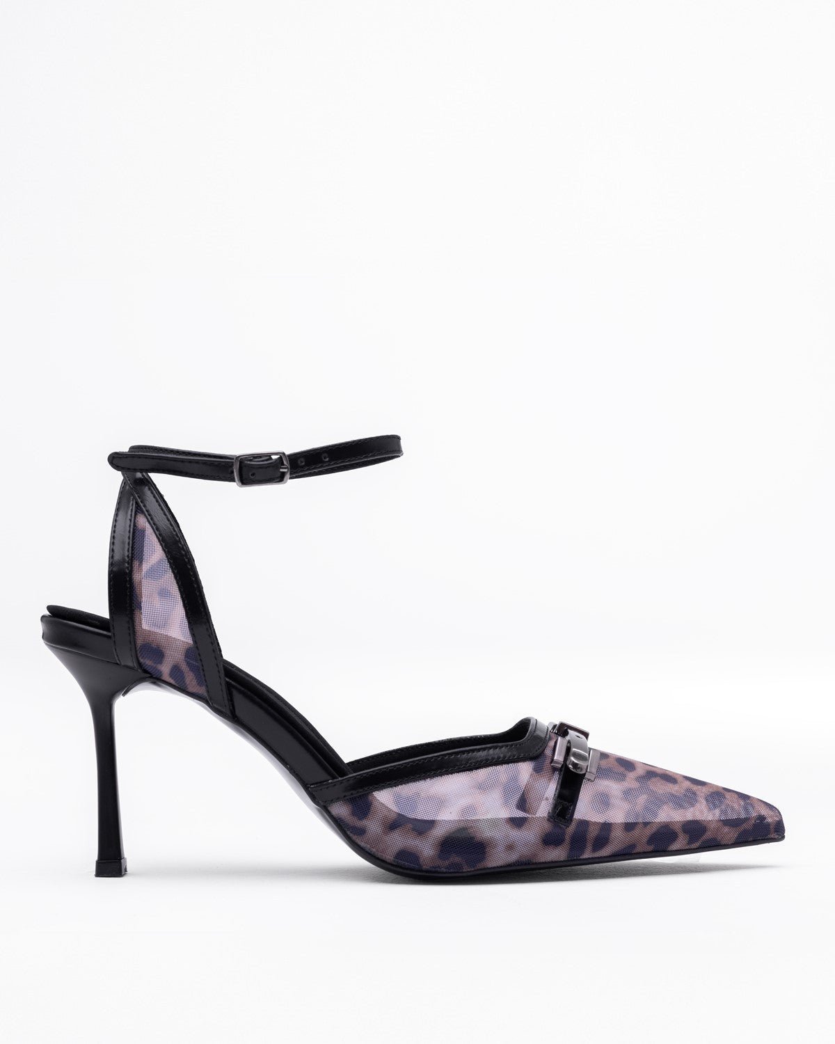 Kadın Sivri Burun Bilekten Bantlı Topuklu Ayakkabı - Mary Shoes