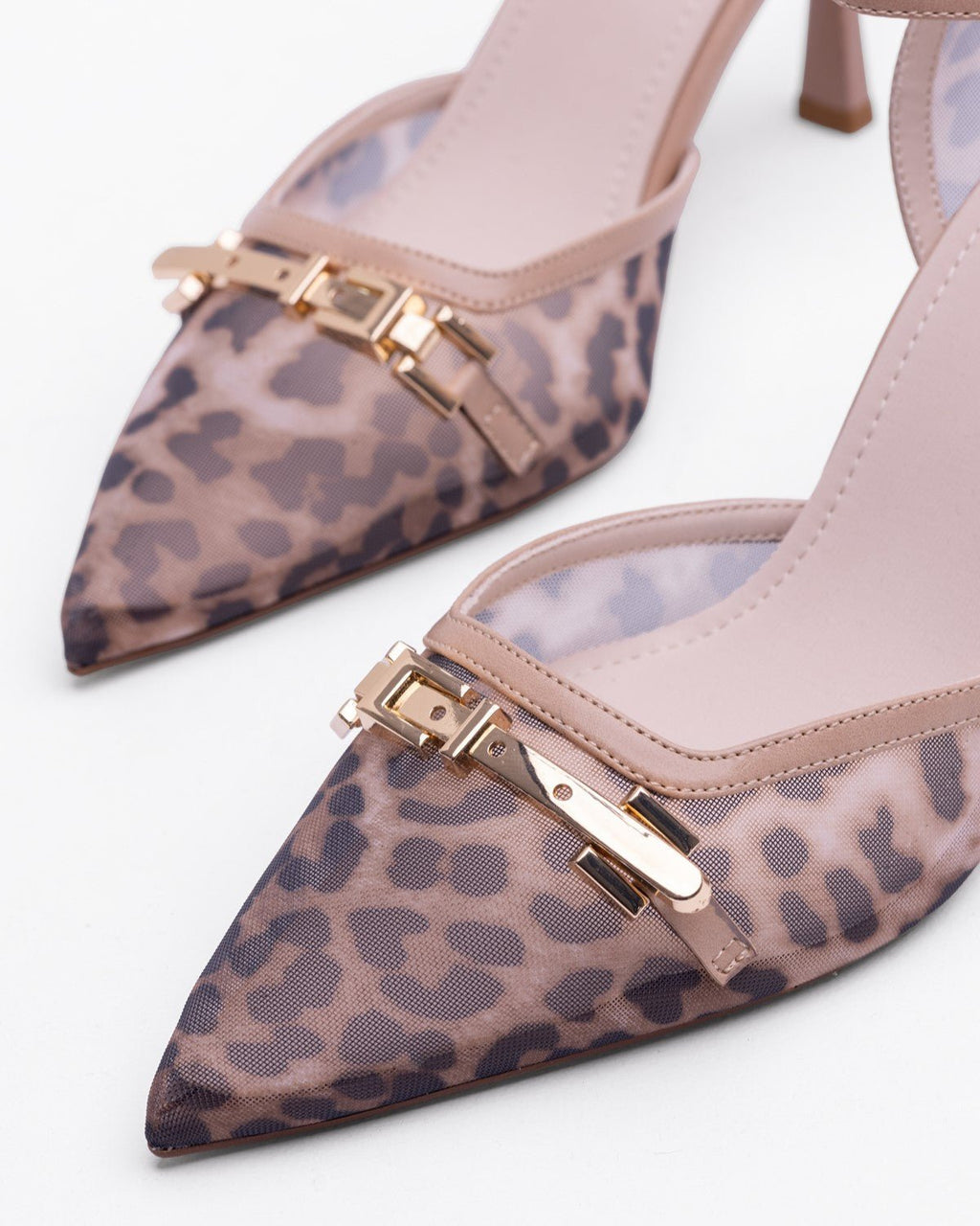 Kadın Sivri Burun Bilekten Bantlı Topuklu Ayakkabı - Mary Shoes