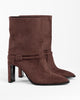 Kadın Süet Topuklu Kısa Bot