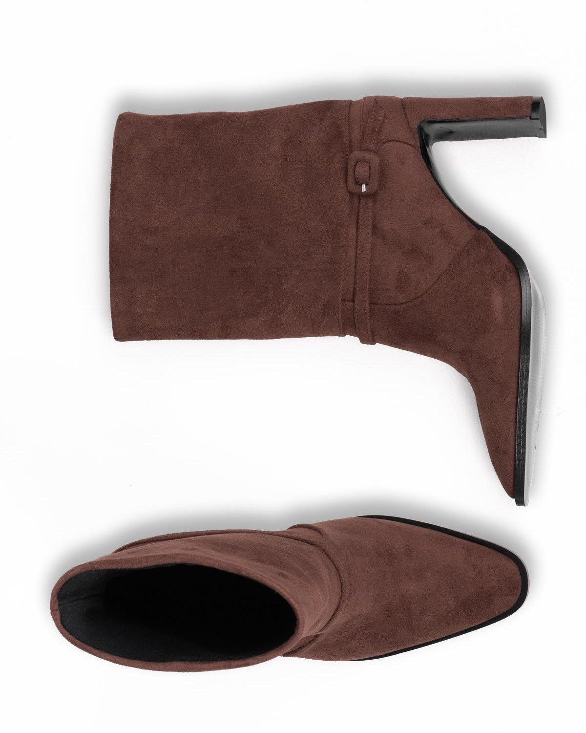 Kadın Süet Topuklu Kısa Bot - Mary Shoes