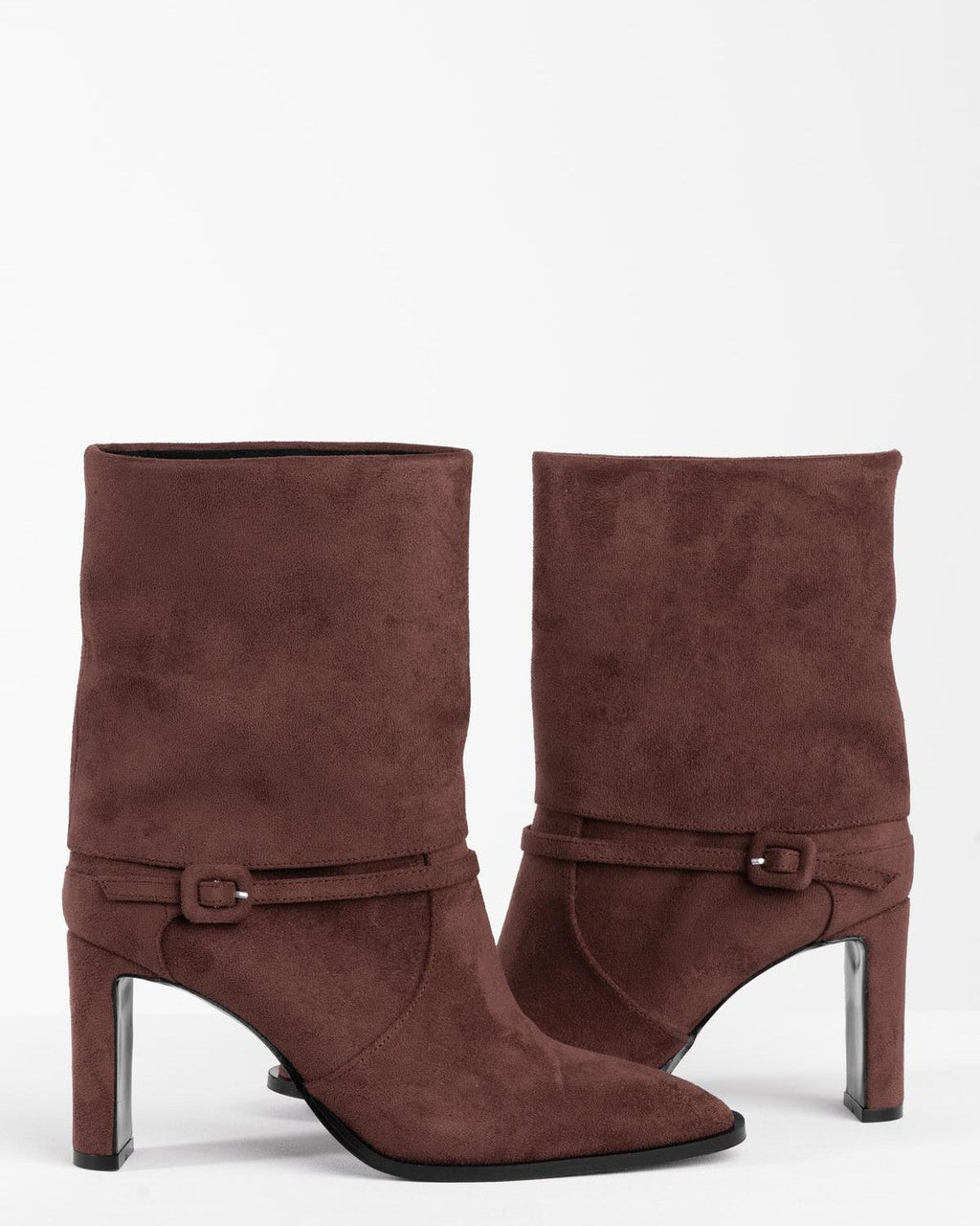 Kadın Süet Topuklu Kısa Bot - Mary Shoes