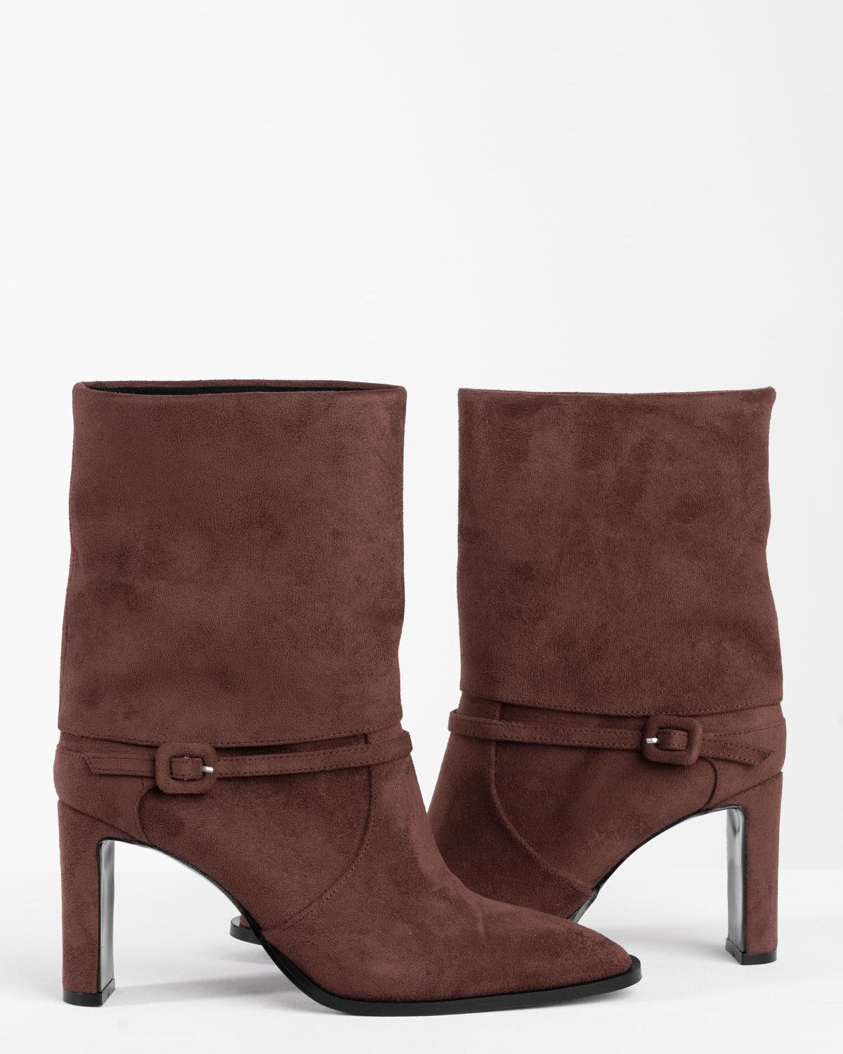 Kadın Süet Topuklu Kısa Bot - Mary Shoes