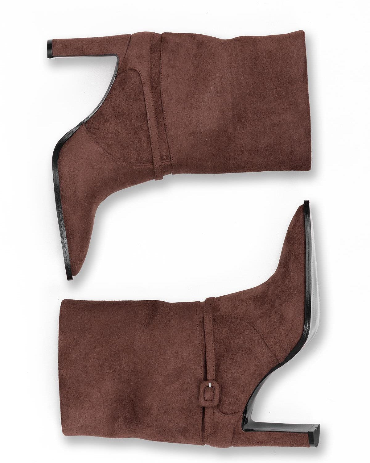 Kadın Süet Topuklu Kısa Bot - Mary Shoes