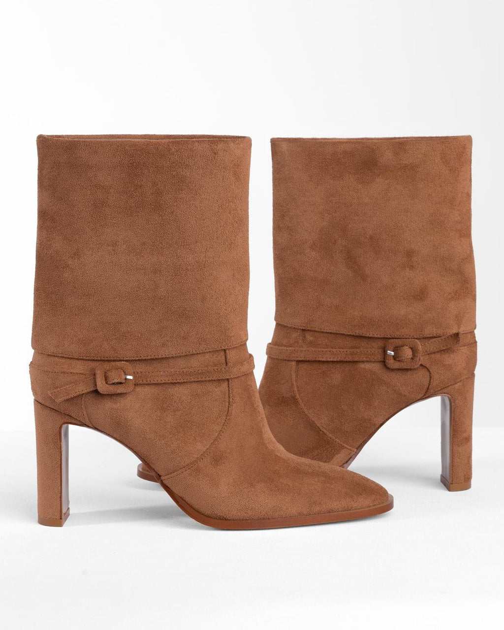 Kadın Süet Topuklu Kısa Bot - Mary Shoes