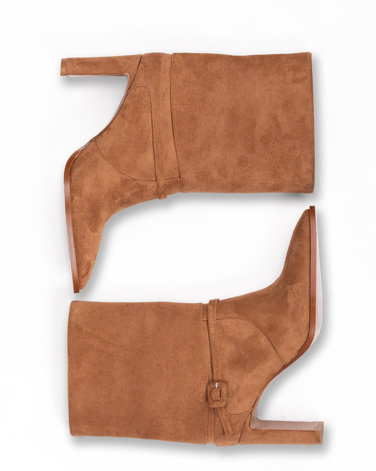 Kadın Süet Topuklu Kısa Bot - Mary Shoes