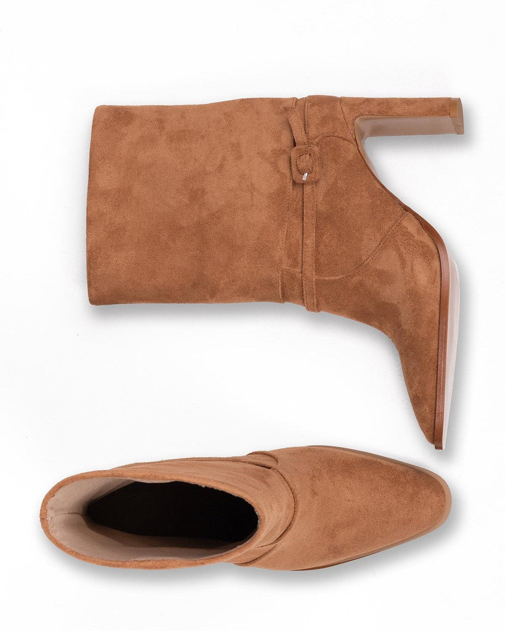 Kadın Süet Topuklu Kısa Bot - Mary Shoes