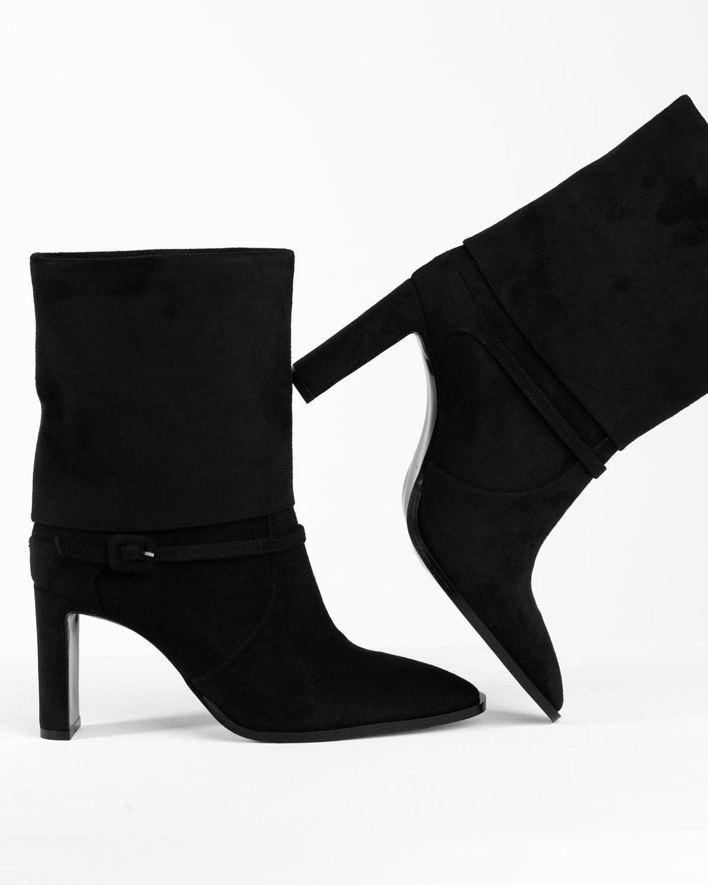 Kadın Süet Topuklu Kısa Bot - Mary Shoes