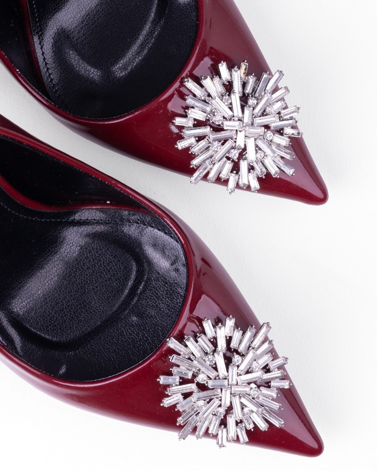 Kadın Taş Detaylı Sivri Burun Topuklu Ayakkabı - Mary Shoes