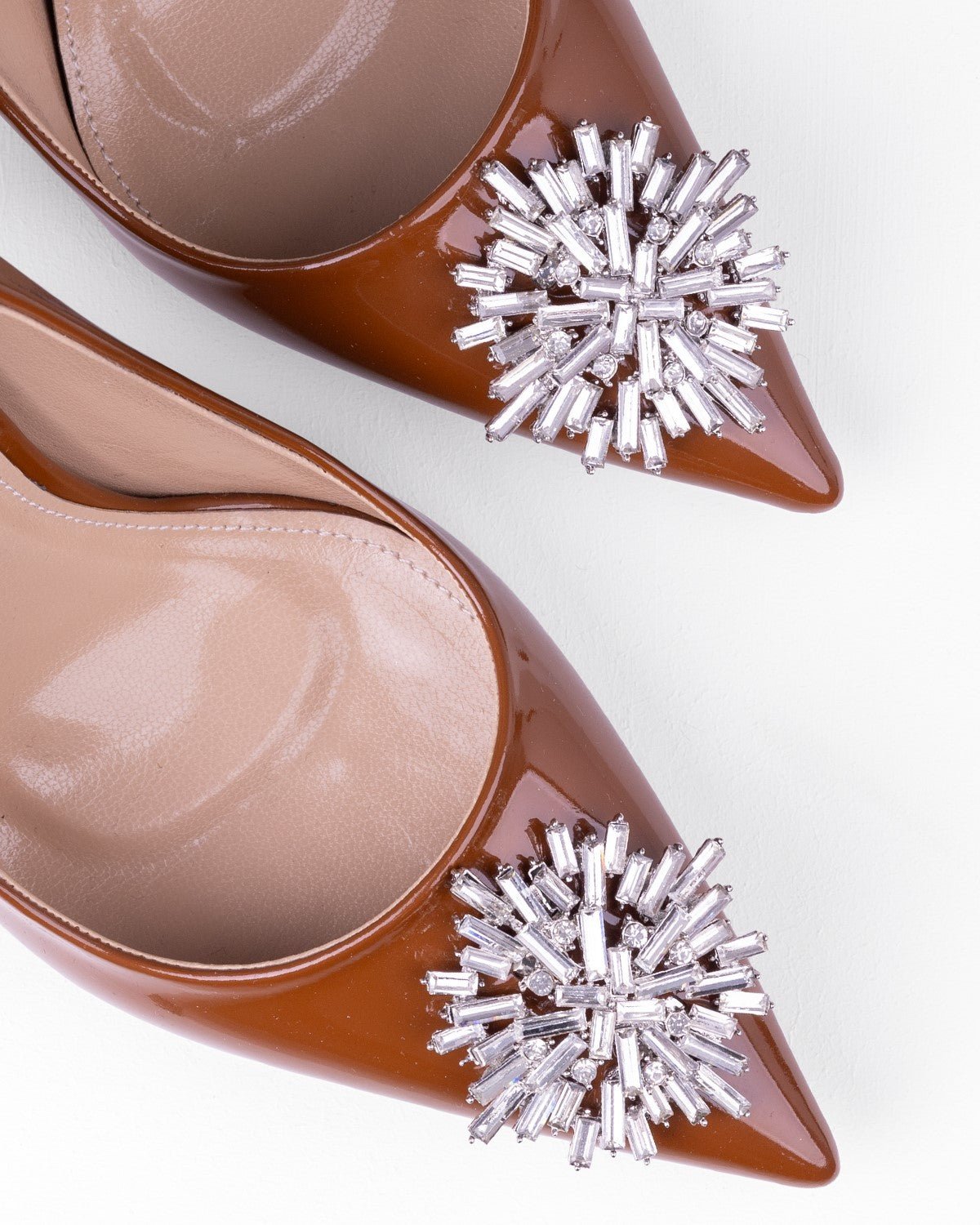 Kadın Taş Detaylı Sivri Burun Topuklu Ayakkabı - Mary Shoes