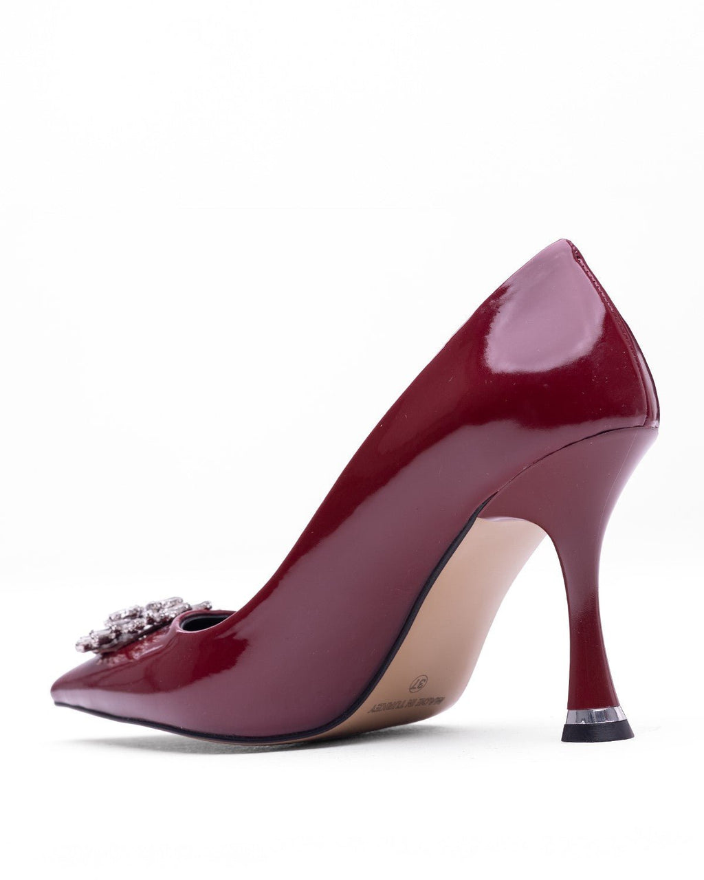 Kadın Taş Detaylı Sivri Burun Topuklu Ayakkabı - Mary Shoes