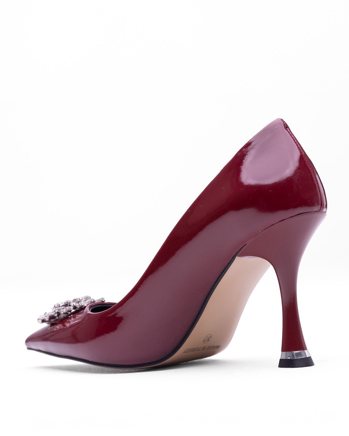 Kadın Taş Detaylı Sivri Burun Topuklu Ayakkabı - Mary Shoes