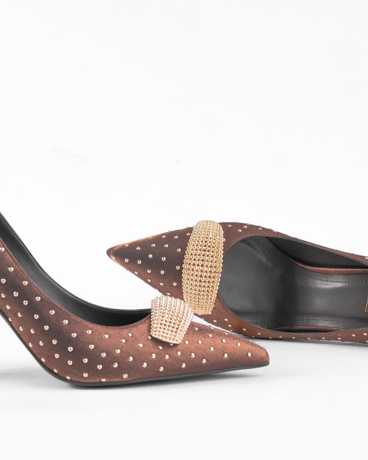 Kadın Taş Detaylı Topuklu Ayakkabı - Mary Shoes