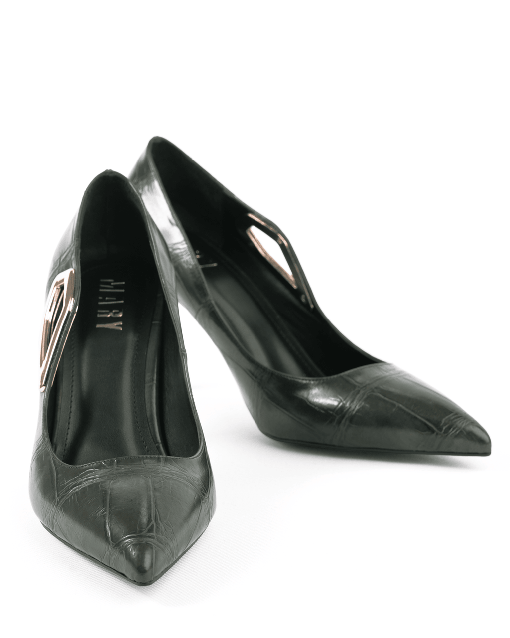 Kadın Tokalı Detaylı Sivri Burun Topuklu Ayakkabı - Mary Shoes