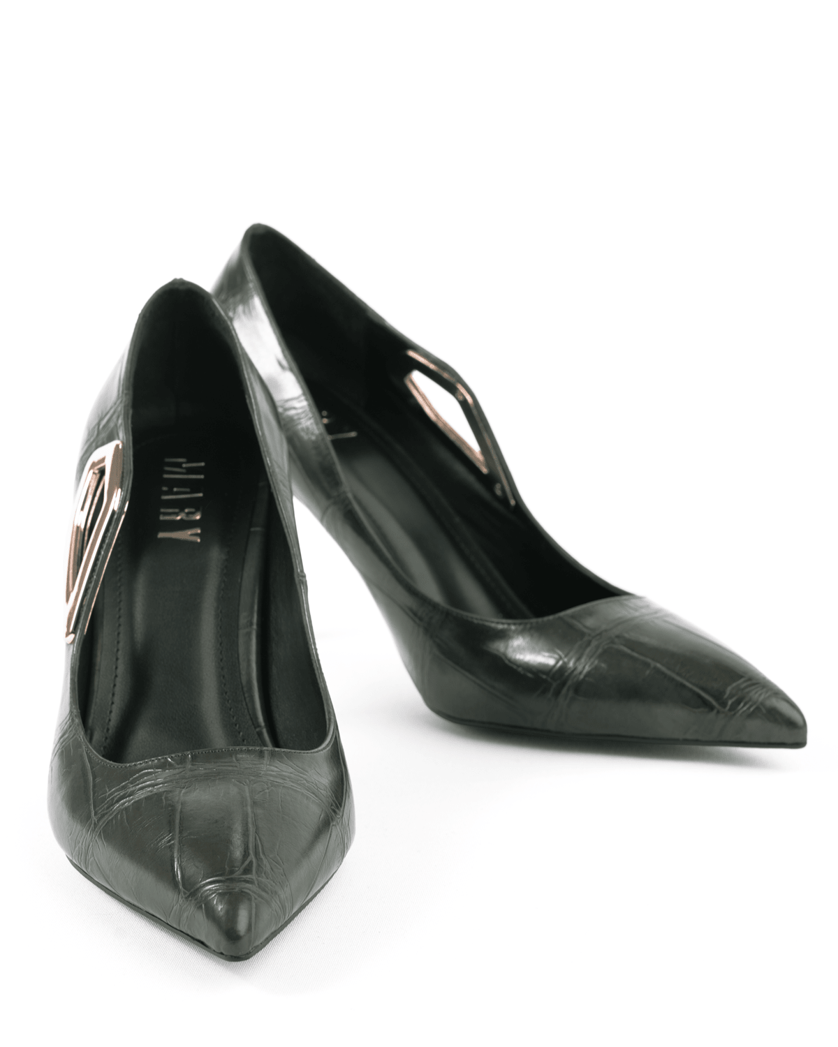 Kadın Tokalı Detaylı Sivri Burun Topuklu Ayakkabı - Mary Shoes