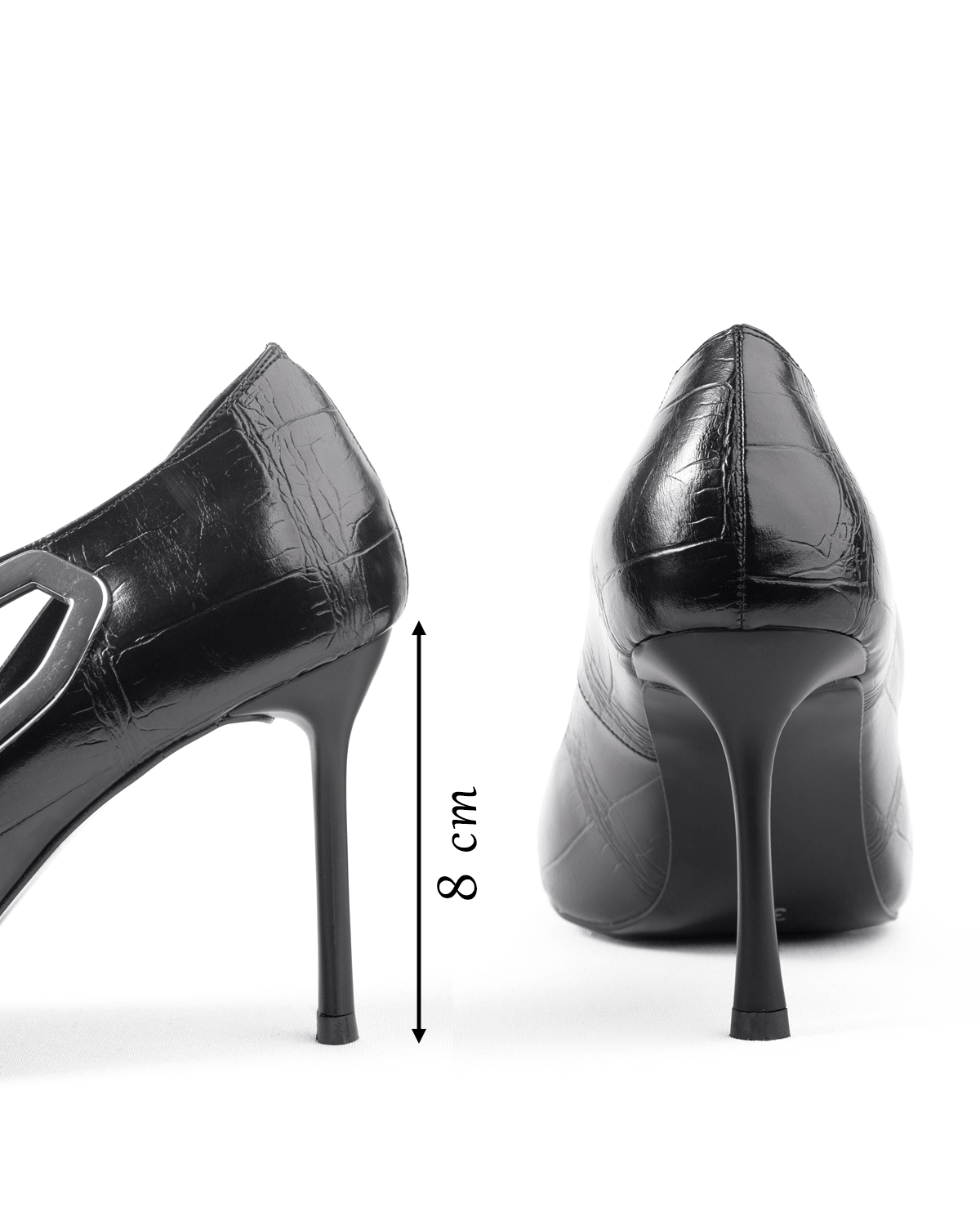 Kadın Tokalı Detaylı Sivri Burun Topuklu Ayakkabı - Mary Shoes