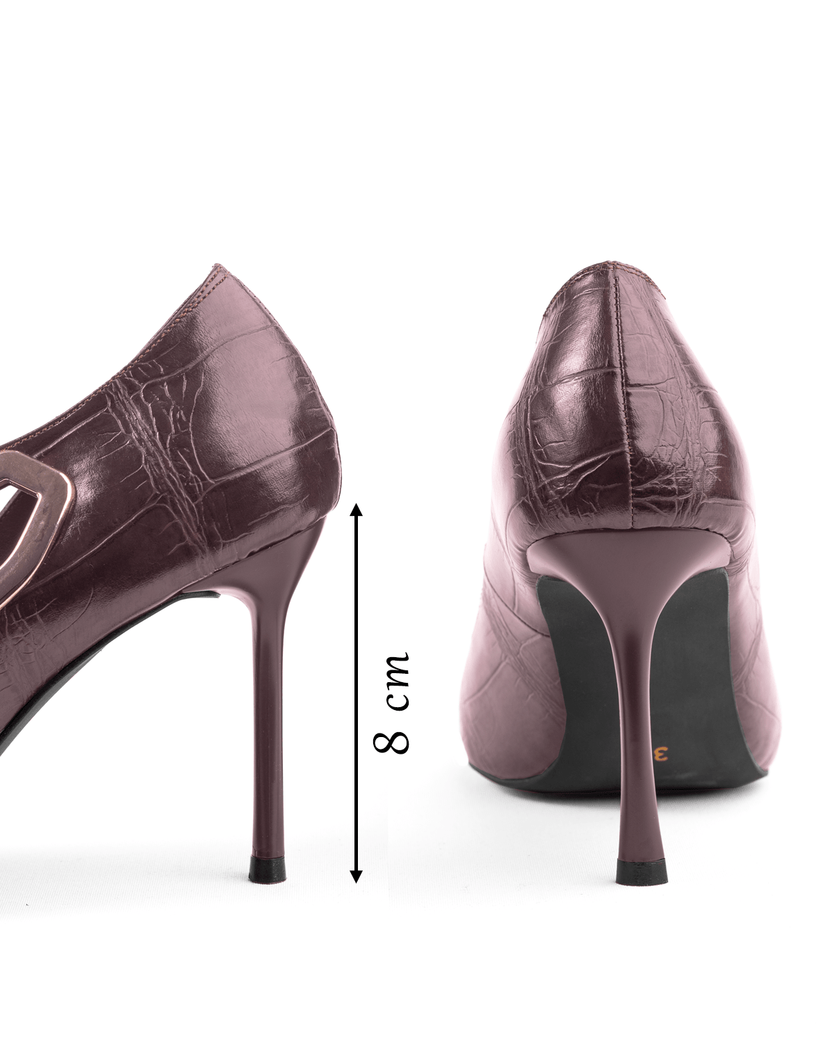 Kadın Tokalı Detaylı Sivri Burun Topuklu Ayakkabı - Mary Shoes