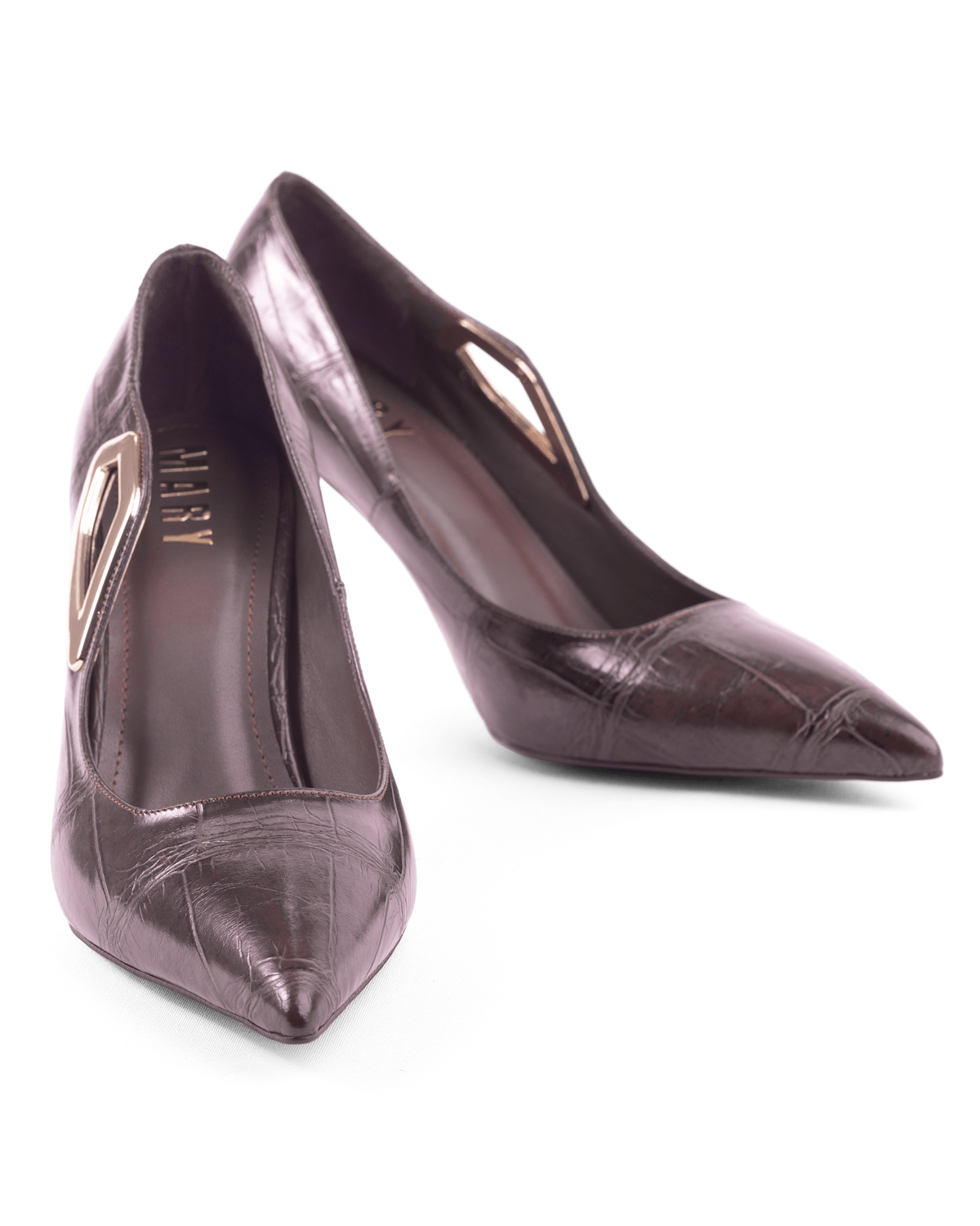 Kadın Tokalı Detaylı Sivri Burun Topuklu Ayakkabı - Mary Shoes