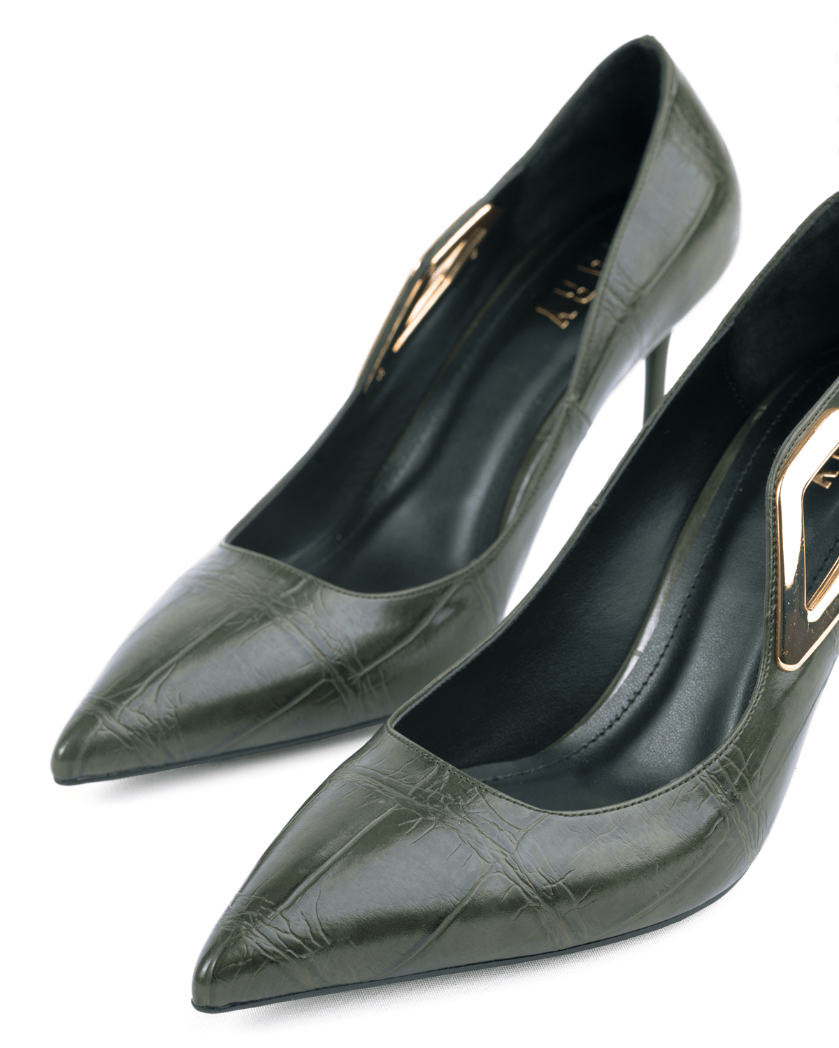 Kadın Tokalı Detaylı Sivri Burun Topuklu Ayakkabı - Mary Shoes