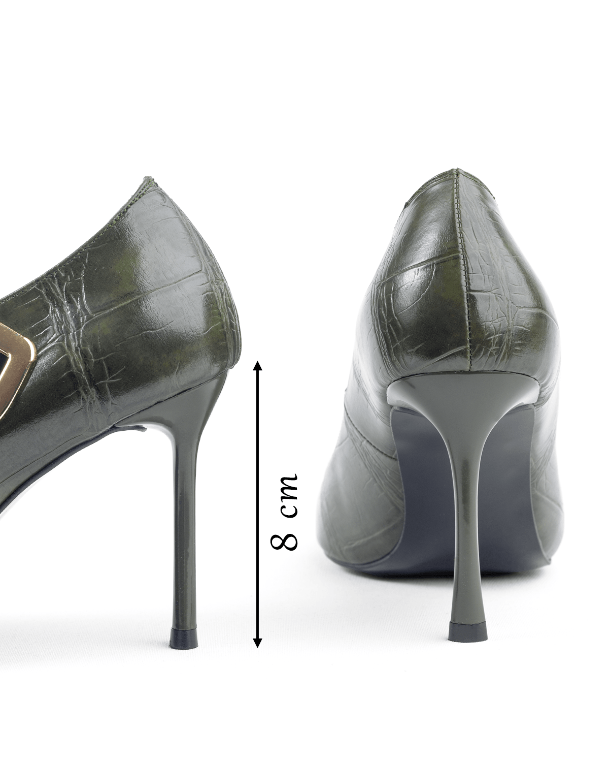 Kadın Tokalı Detaylı Sivri Burun Topuklu Ayakkabı - Mary Shoes
