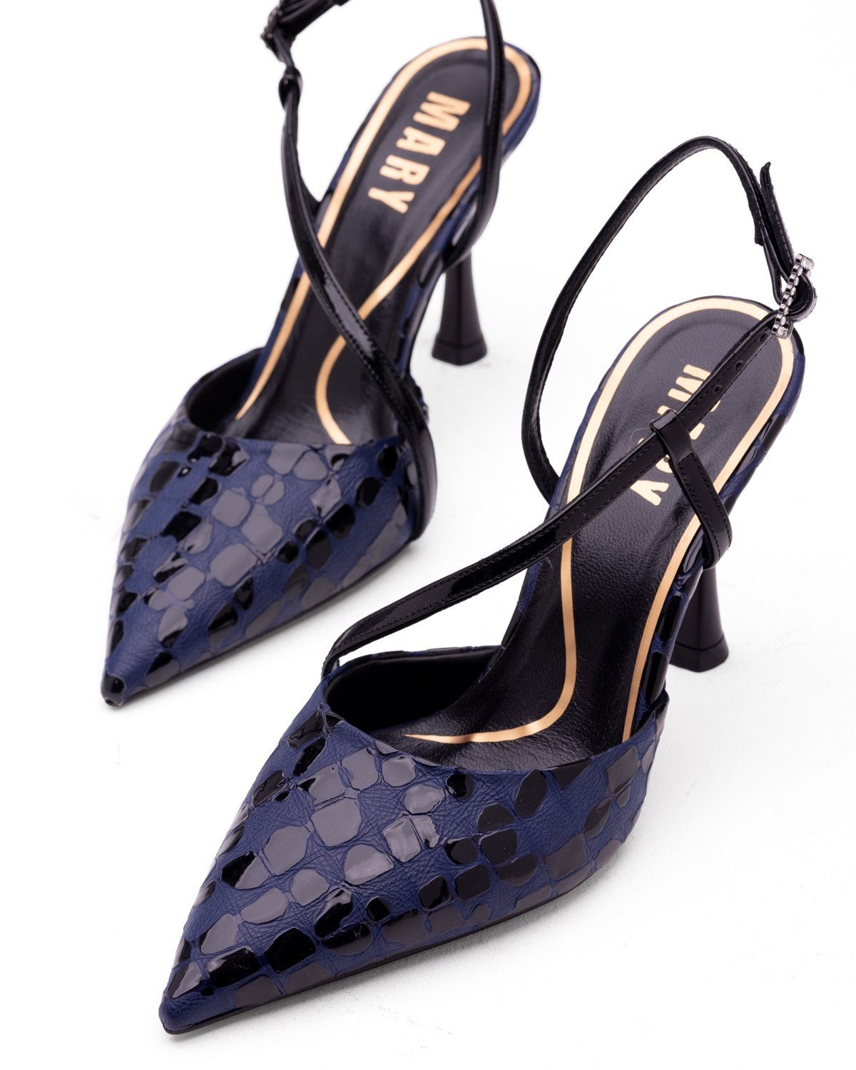 Kadın Tokalı Sivri Burun Topuklu Ayakkabı - Mary Shoes