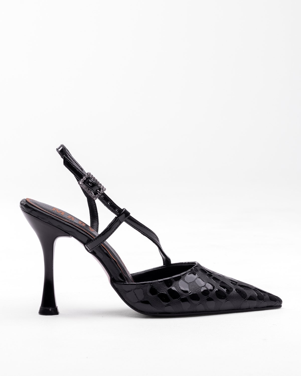 Kadın Tokalı Sivri Burun Topuklu Ayakkabı - Mary Shoes