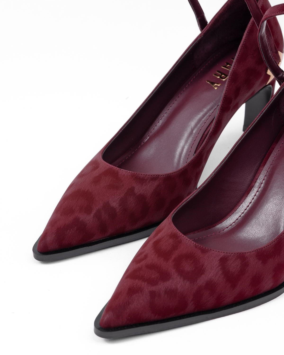 Leopar Desenli Abiye Stiletto - Şık Gece ve Düğün Ayakkabısı - Mary Shoes