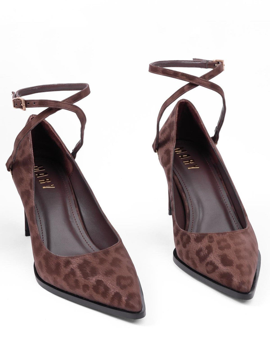 Leopar Desenli Abiye Stiletto - Şık Gece ve Düğün Ayakkabısı - Mary Shoes
