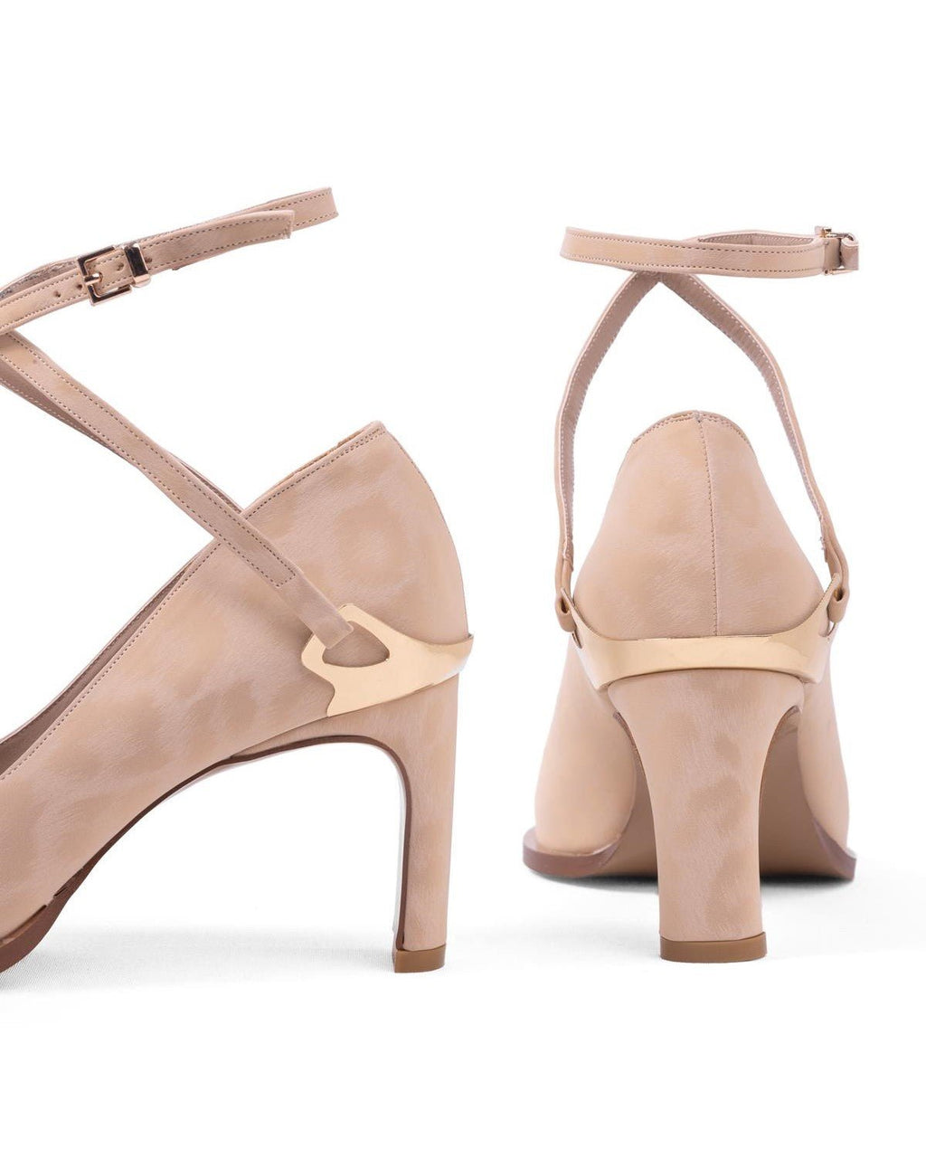 Leopar Desenli Abiye Stiletto - Şık Gece ve Düğün Ayakkabısı - Mary Shoes