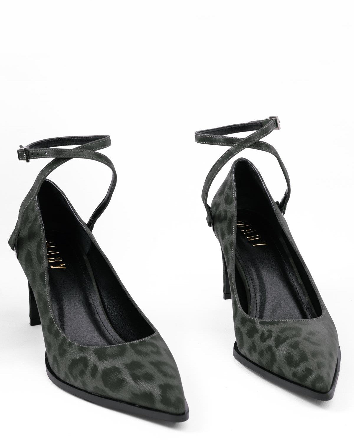 Leopar Desenli Abiye Stiletto - Şık Gece ve Düğün Ayakkabısı - Mary Shoes