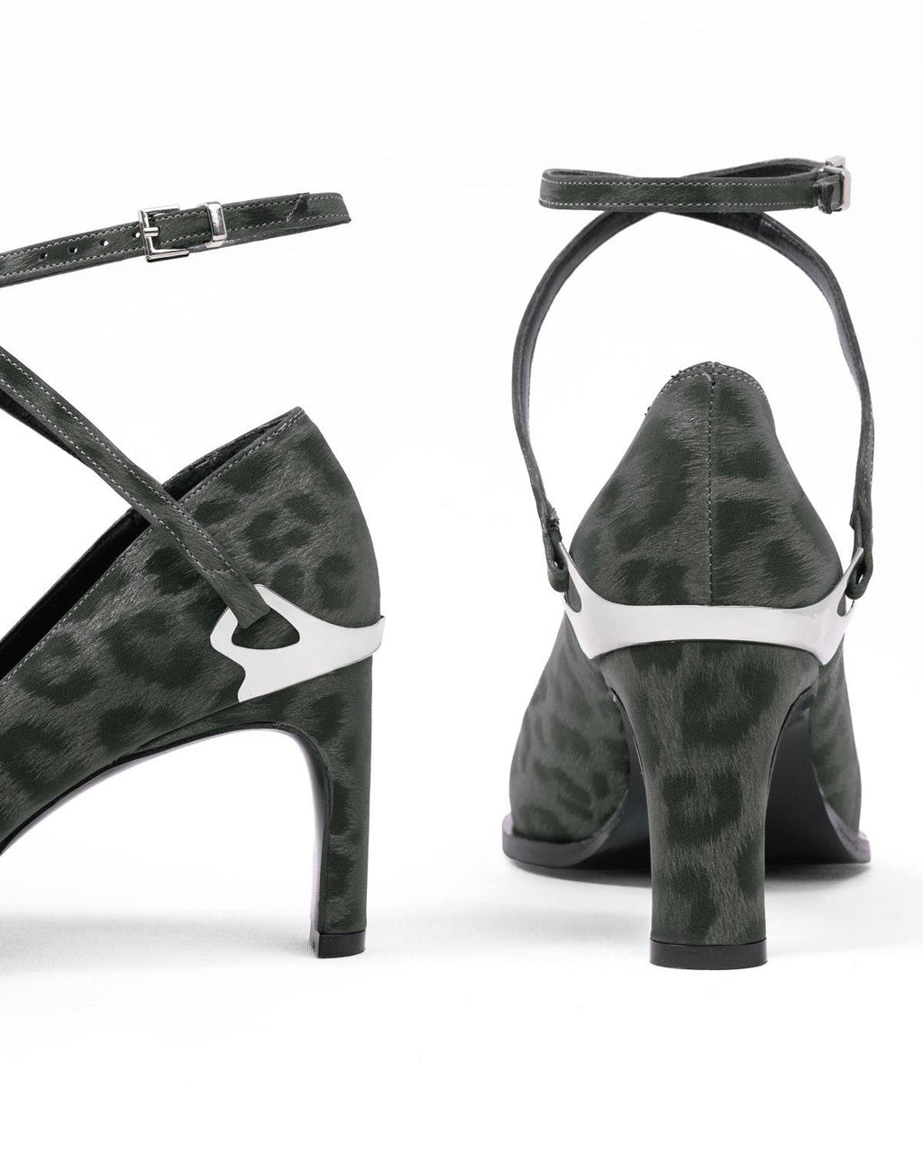 Leopar Desenli Abiye Stiletto - Şık Gece ve Düğün Ayakkabısı - Mary Shoes