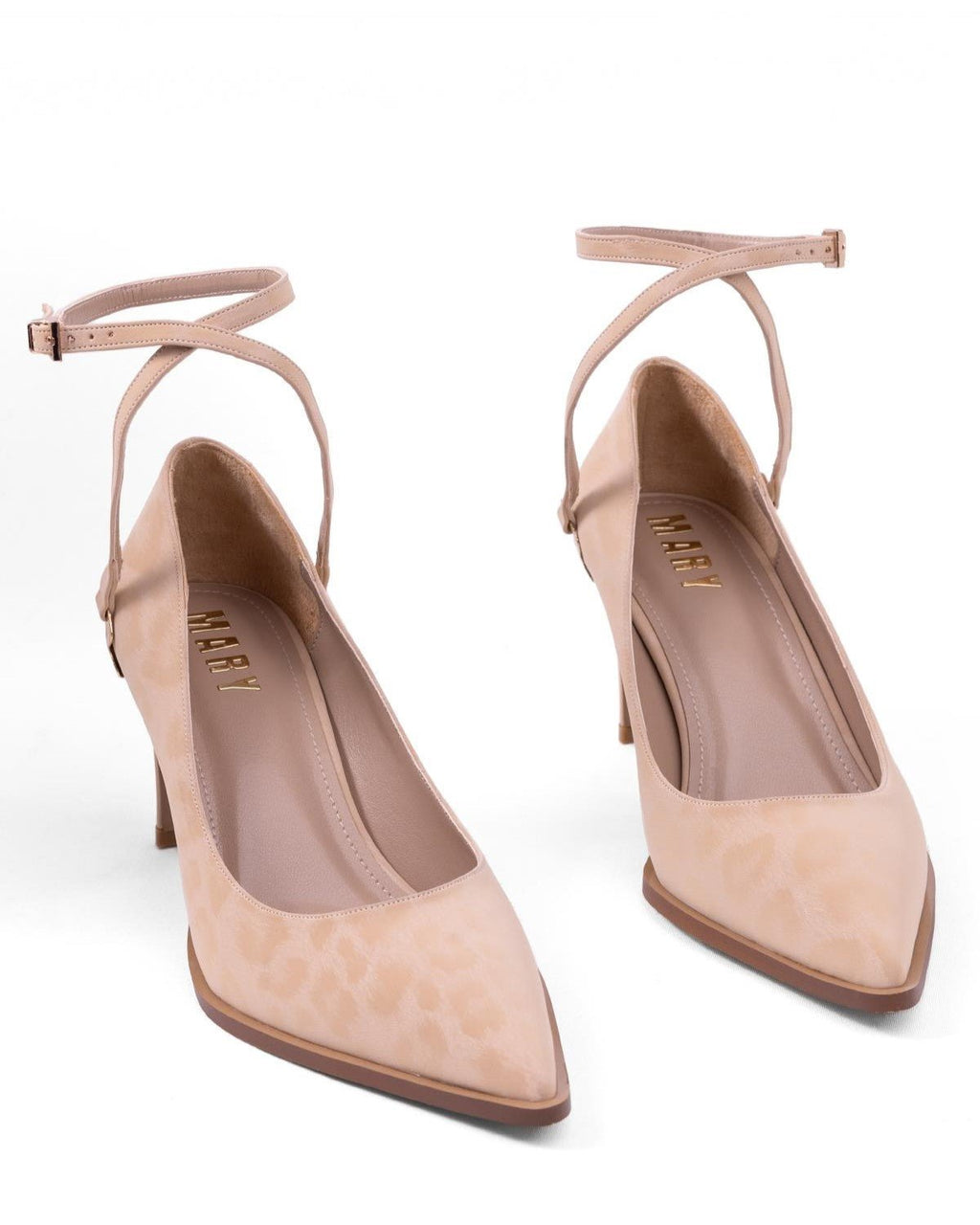 Leopar Desenli Abiye Stiletto - Şık Gece ve Düğün Ayakkabısı - Mary Shoes