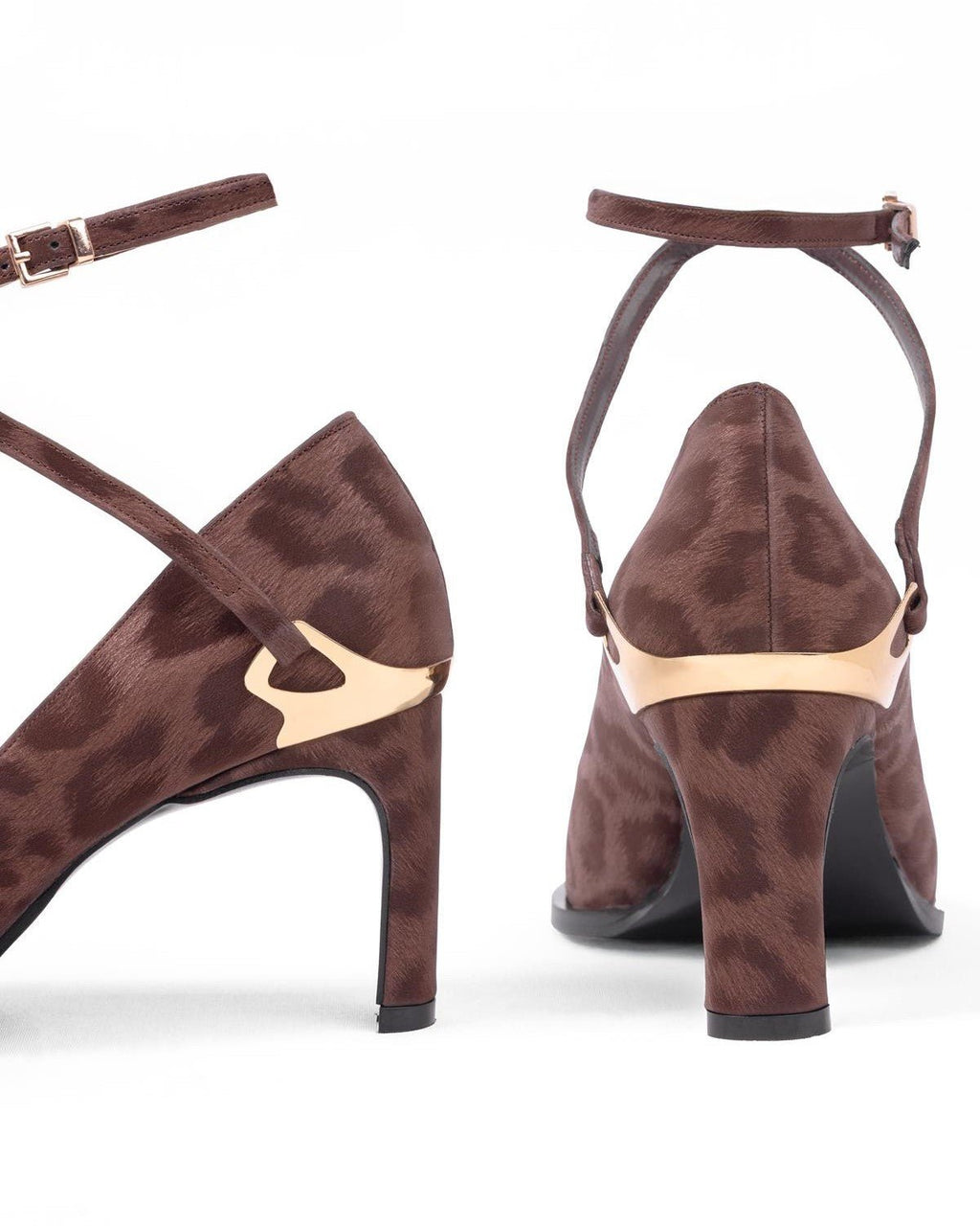 Leopar Desenli Abiye Stiletto - Şık Gece ve Düğün Ayakkabısı - Mary Shoes