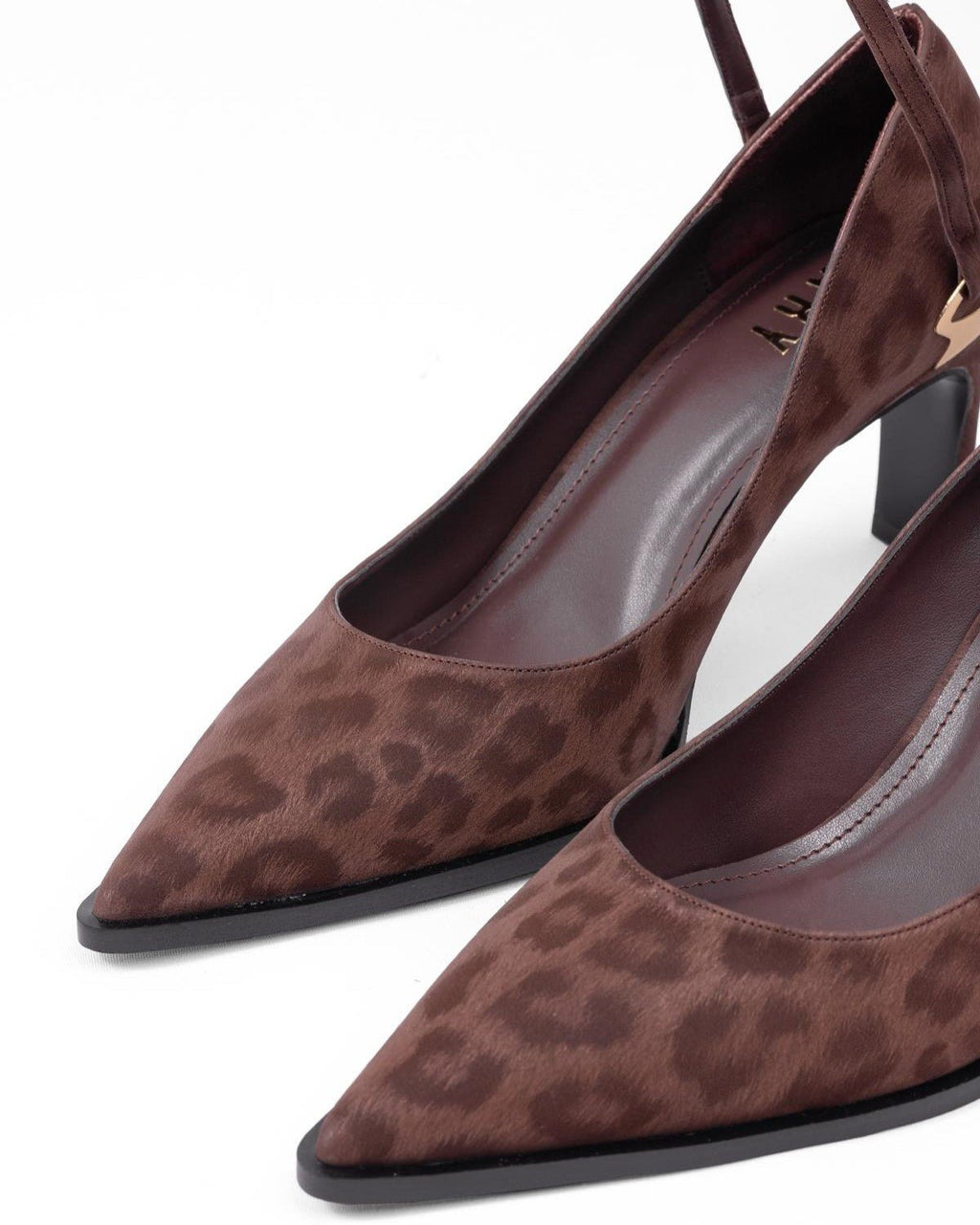 Leopar Desenli Abiye Stiletto - Şık Gece ve Düğün Ayakkabısı - Mary Shoes