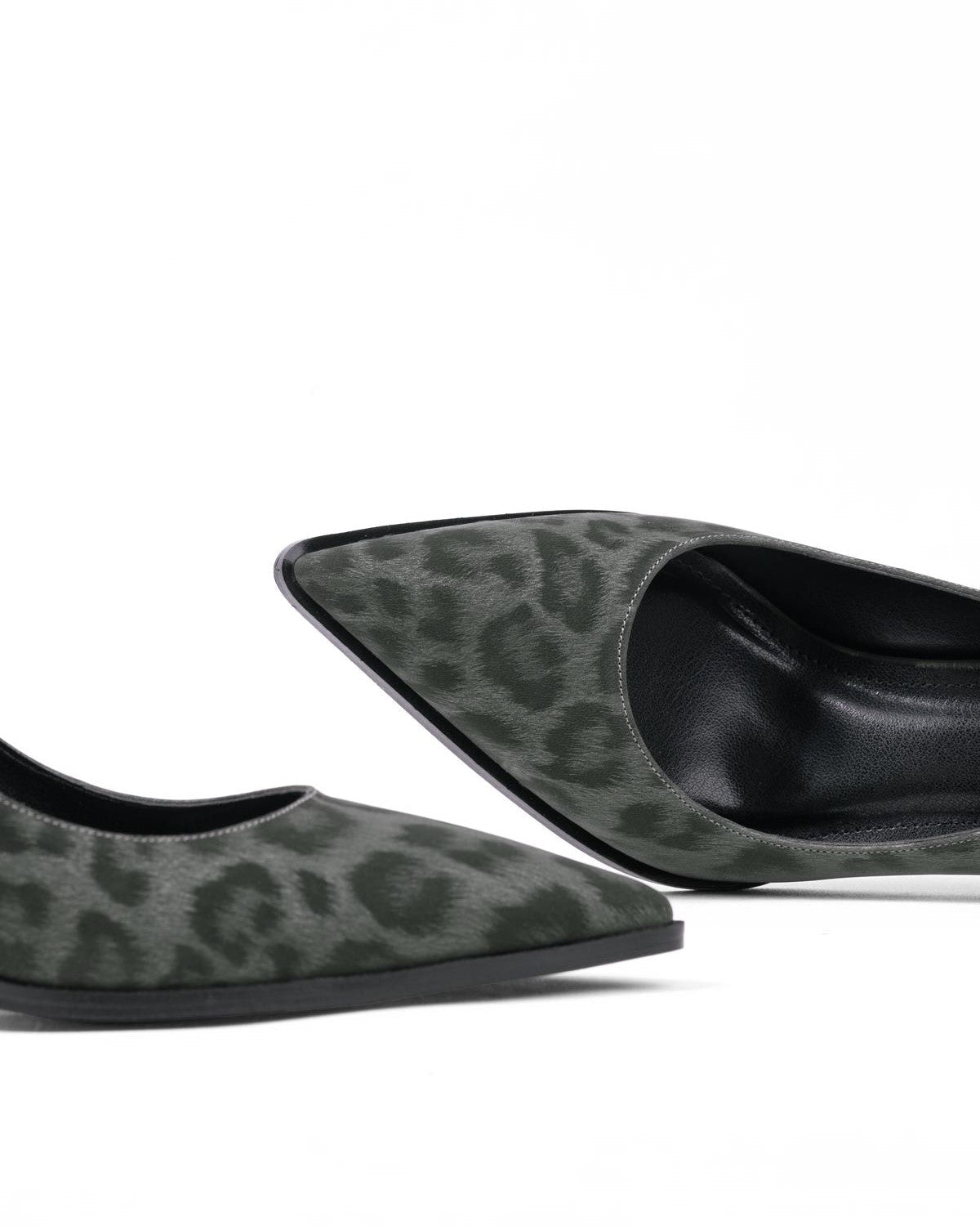 Leopar Desenli Abiye Stiletto - Şık Gece ve Düğün Ayakkabısı - Mary Shoes