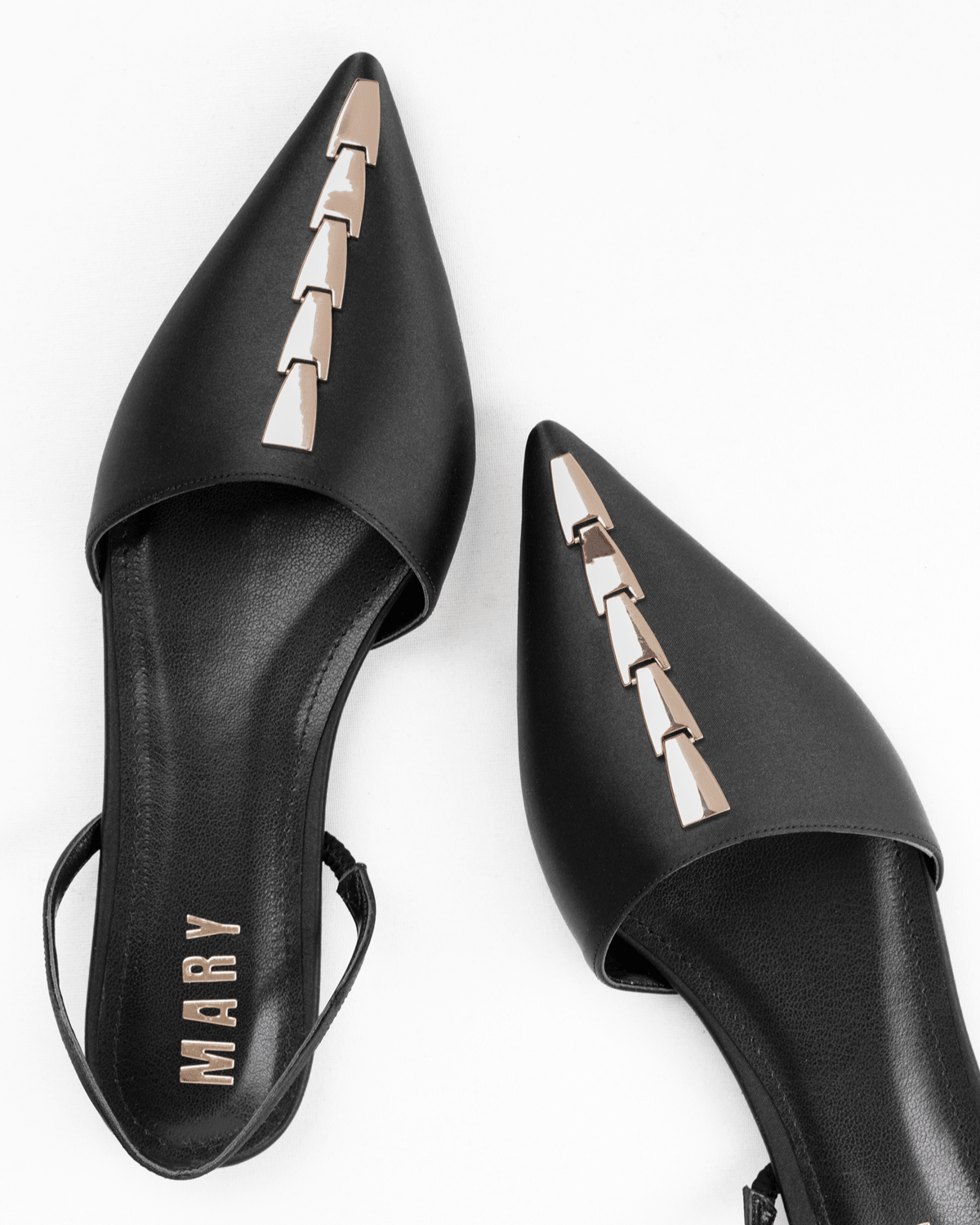 Leopar Desenli Sivri Burun Düşük Topuklu Slingback Babet - Mary Shoes