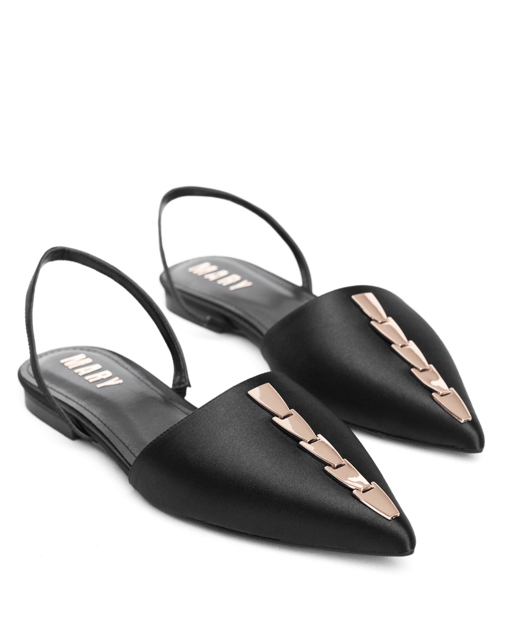 Leopar Desenli Sivri Burun Düşük Topuklu Slingback Babet - Mary Shoes