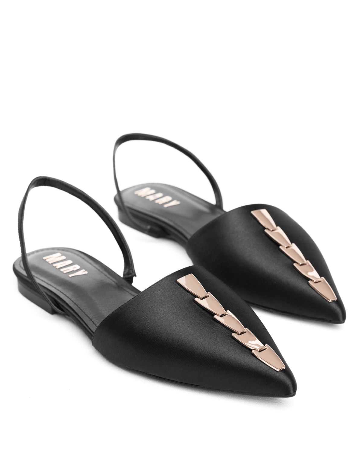 Leopar Desenli Sivri Burun Düşük Topuklu Slingback Babet - Mary Shoes