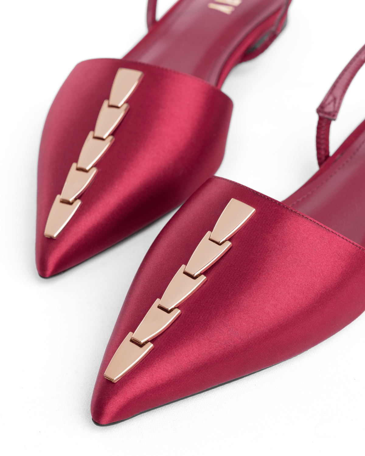 Leopar Desenli Sivri Burun Düşük Topuklu Slingback Babet - Mary Shoes